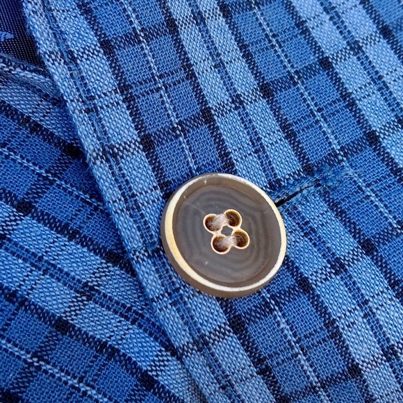 TAILORBYRD COLLECTION MEN'S 98% COTTON CHECK  SUMMER BLAZER - Picture 6 of 17